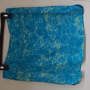 Turquoise and yellow Exertek skorts